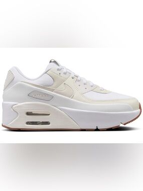 Nike Air Max 90 LV8 White Soft Pearl Platinum Tint Sail Size 9.5